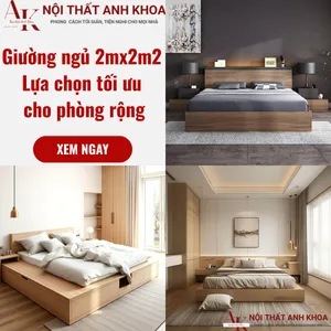 Giường Ngủ 2m X 2m2: Lựa Chọn Tối Ưu Cho Phòng Rộng