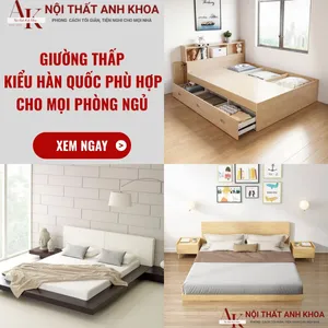 Giường Thấp Kiểu Hàn Quốc – Phù Hợp Cho Mọi Phòng Ngủ