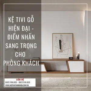 Kệ Tivi Gỗ Hiện Đại Điểm Nhấn Sang Trọng Cho Phòng Khách