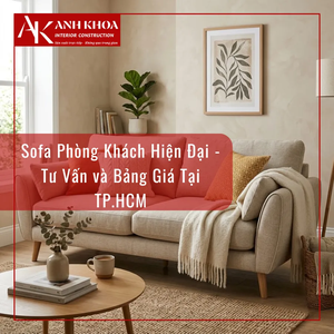 Sofa Phòng Khách Hiện Đại - Tư Vấn và Bảng Giá Tại TP.HCM