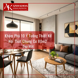 Khám Phá 10 Ý Tưởng Thiết Kế Nội Thất Chung Cư 80m2 Đẹp Mắt