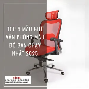 Top 5 Mẫu Ghế Văn Phòng Màu Đỏ Bán Chạy Nhất 2025