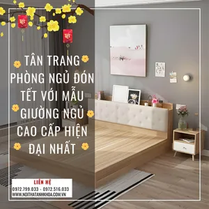 Tân Trang Phòng Ngủ Đón Tết Với Mẫu Giường Ngủ Cao Cấp Hiện Đại Nhất