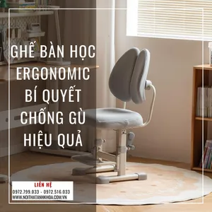 Ghế Bàn Học Ergonomic – Bí Quyết Chống Gù Hiệu Quả