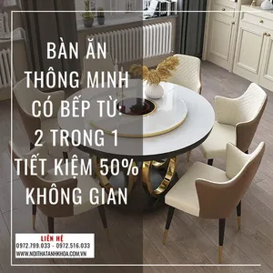 Bàn Ăn Thông Minh Có Bếp Từ: 2 Trong 1 Tiết Kiệm 50% Không Gian