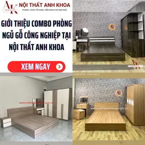 Giới Thiệu Combo Phòng Ngủ Gỗ Công Nghiệp Tại Nội Thất Anh Khoa