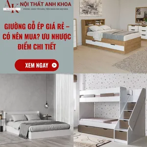 Giường gỗ ép giá rẻ – Có nên mua? Ưu nhược điểm chi tiết