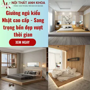 Giường Ngủ Kiểu Nhật Cao Cấp - Sang Trọng Bền Đẹp Vượt Thời Gian