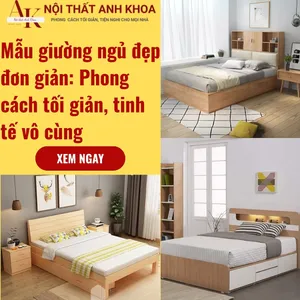 Mẫu Giường Ngủ Đẹp Đơn Giản: Phong Cách Tối Giản