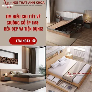 Tìm hiểu chi tiết về giường gỗ ép 1m8: Bền đẹp và tiện dụng!