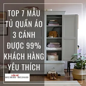 Top 7 Mẫu Tủ Quần Áo 3 Cánh Được 99% Khách Hàng Yêu Thích