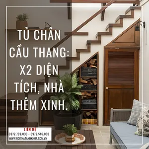 Tủ Chân Cầu Thang: X2 Diện Tích, Nhà Thêm Xinh