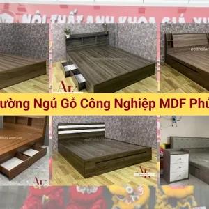 Giới Thiệu Giường Ngủ Gỗ Công Nghiệp MDF Phủ Melamine