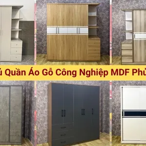 Giới Thiệu Tủ Quần Áo Gỗ Công Nghiệp MDF Phủ Melamine