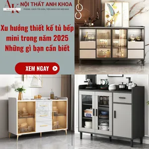 Xu Hướng Thiết Kế Tủ Bếp Mini Trong Năm 2025: Những Gì Bạn Cần Biết
