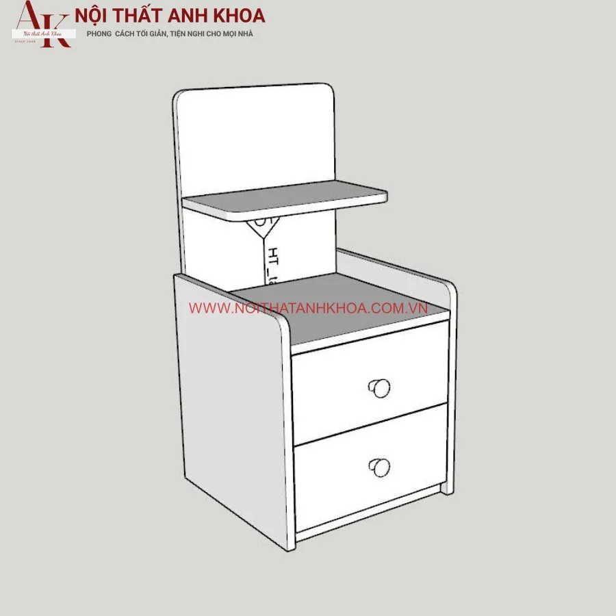 Tủ Đầu Giường Thông Minh Gỗ Công Nghiệp Đẹp Hiện Đại