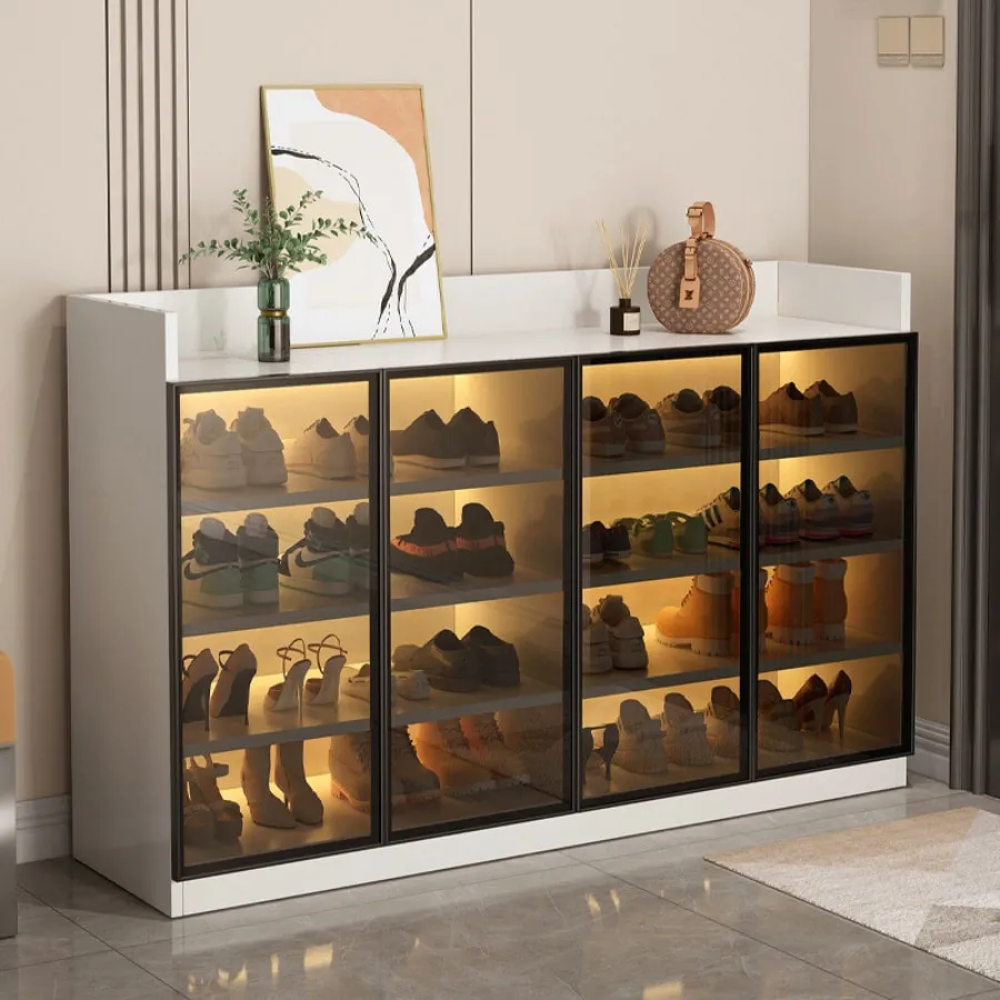 Tủ Giày Dép Cánh Kính Gỗ MDF Hiện Đại Giá Tốt