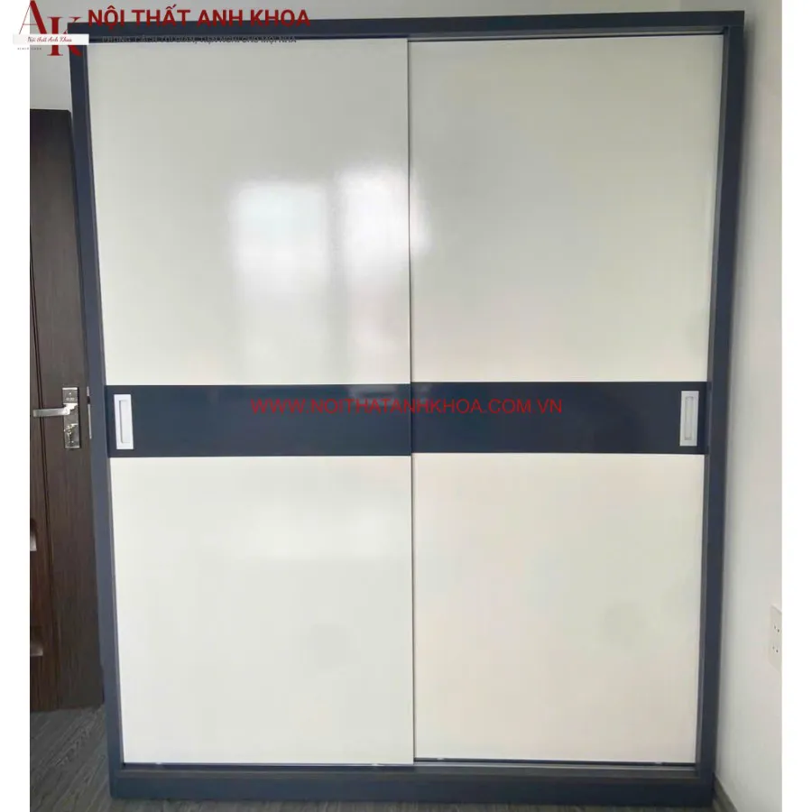 Tủ Quần Áo Cửa Lùa 2 Cánh Gỗ Công Nghiệp Đẹp Giá Rẻ