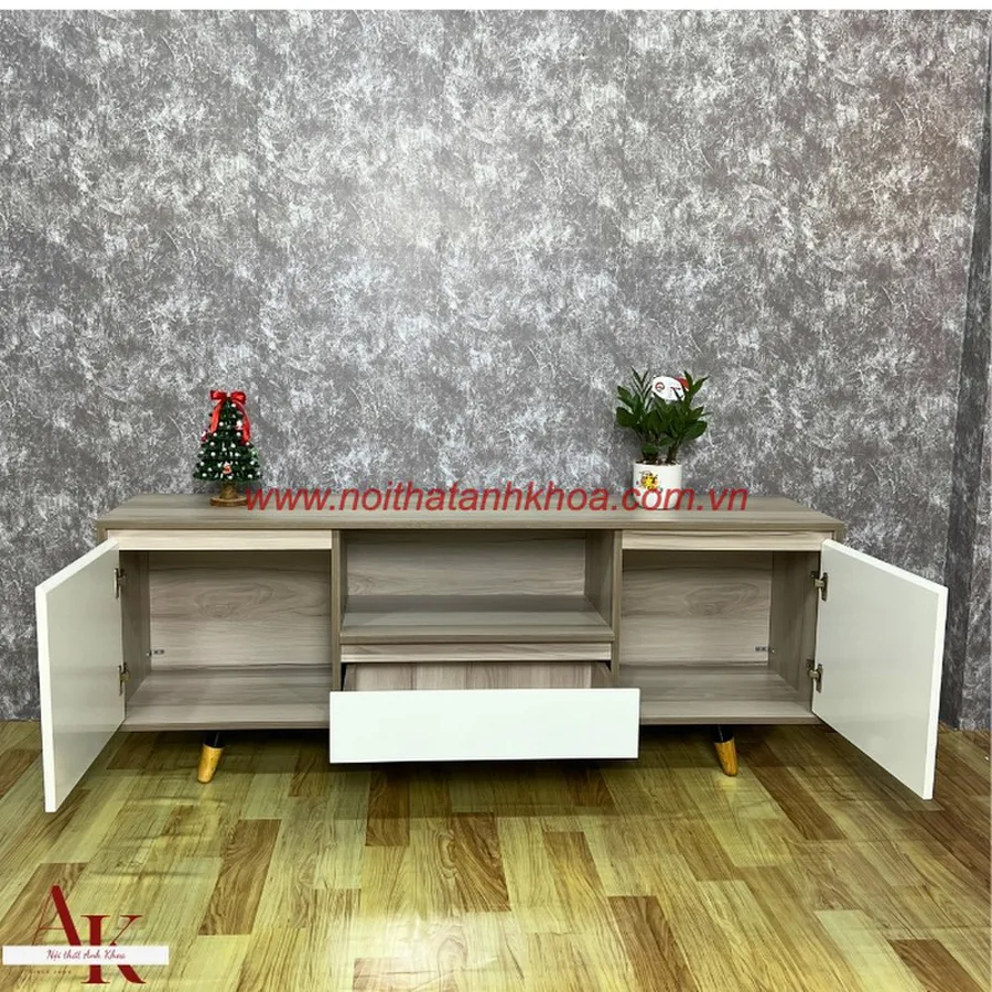 Kệ Tivi Phòng Khách Gỗ Công Nghiệp Hiện Đại Đơn Giản Giá Tốt