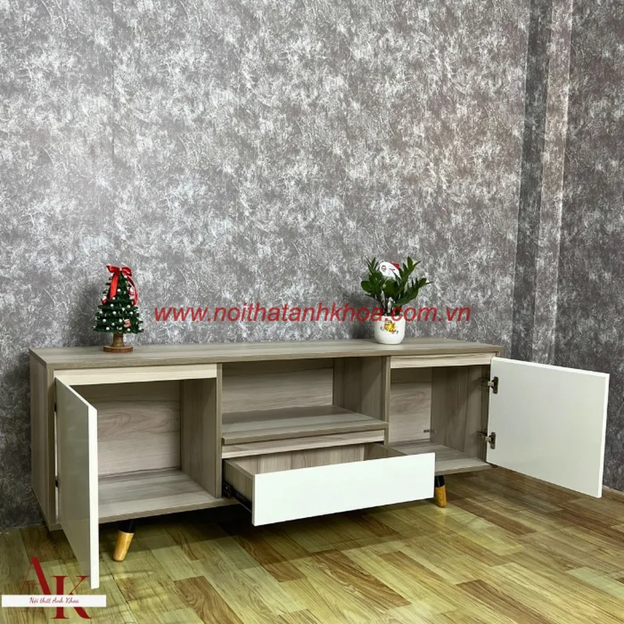 Kệ Tivi Phòng Khách Gỗ Công Nghiệp Hiện Đại Đơn Giản Giá Tốt