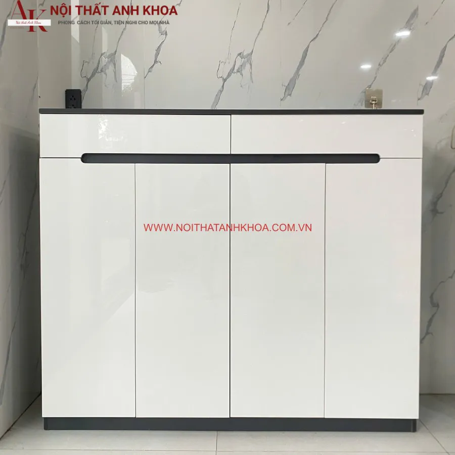 Tủ Giày Gỗ Công Nghiệp Kết Hợp Cánh Acrylic Cao Cấp Sang Trọng