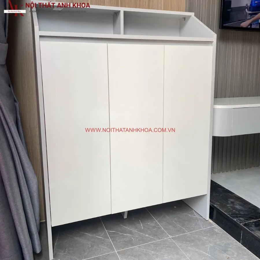 Tủ Giày Gỗ MDF 3 Cánh Chất Lượng Hiện Đại