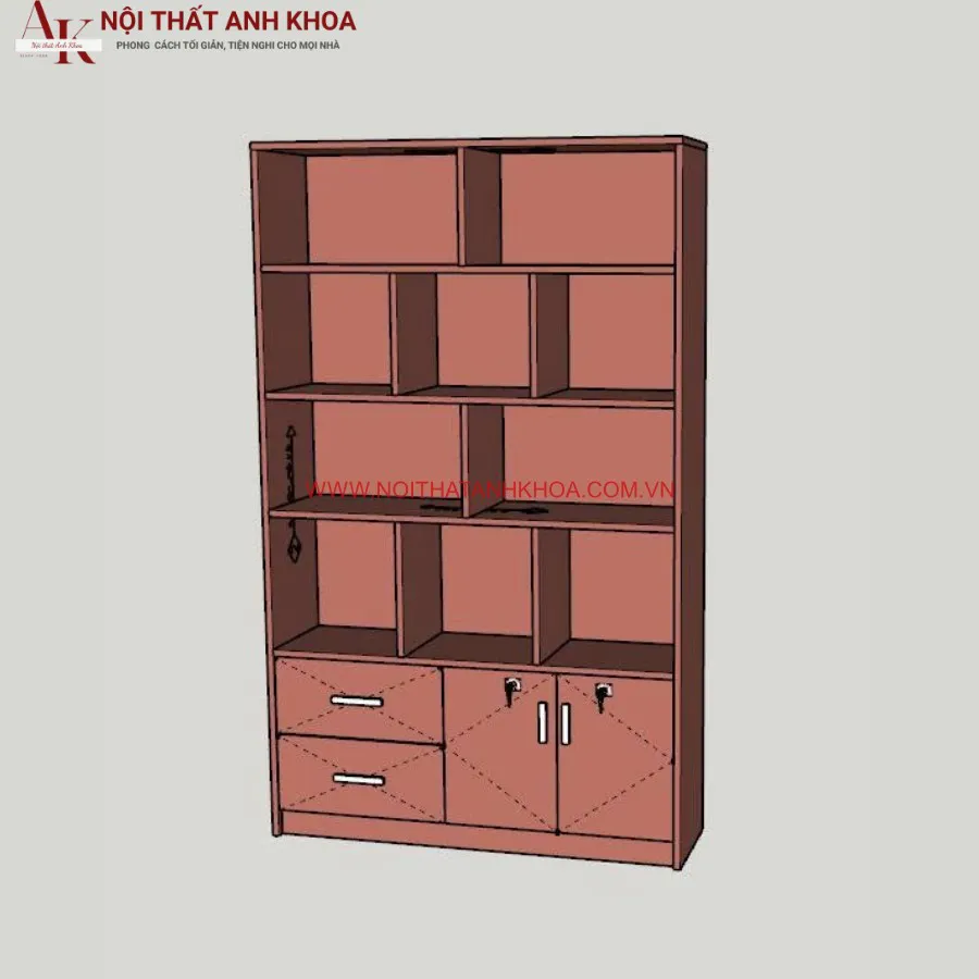 Kệ Sách Đẹp Gỗ Công Nghiệp MDF Phủ Melamine Đẹp Hiện Đại