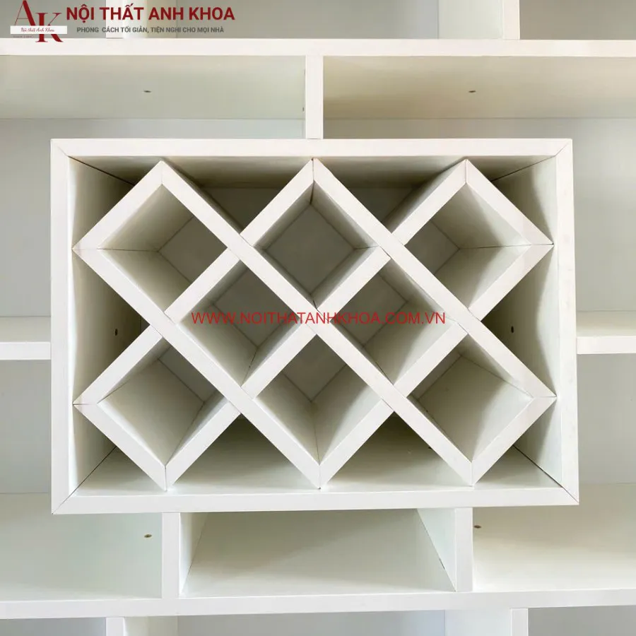 Tủ Đựng Rượu Gỗ Công Nghiệp Trang Trí Phòng Khách Đẹp Hiện Đại