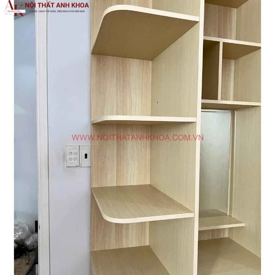 Tủ Quần Áo Kết Hợp Bàn Trang Điểm Phong Cách Hiện Đại