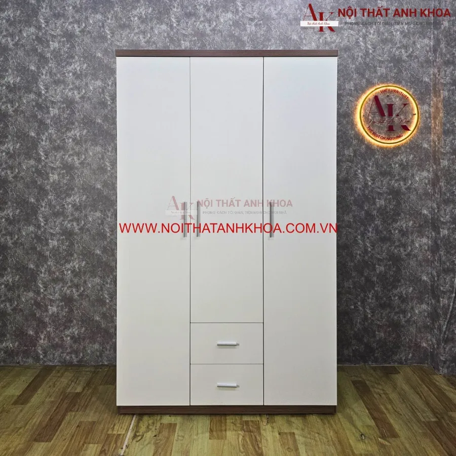 Tủ Quần Áo 3 Cánh Gỗ Công Nghiệp Mẫu Mã Đơn Giản Giá Rẻ