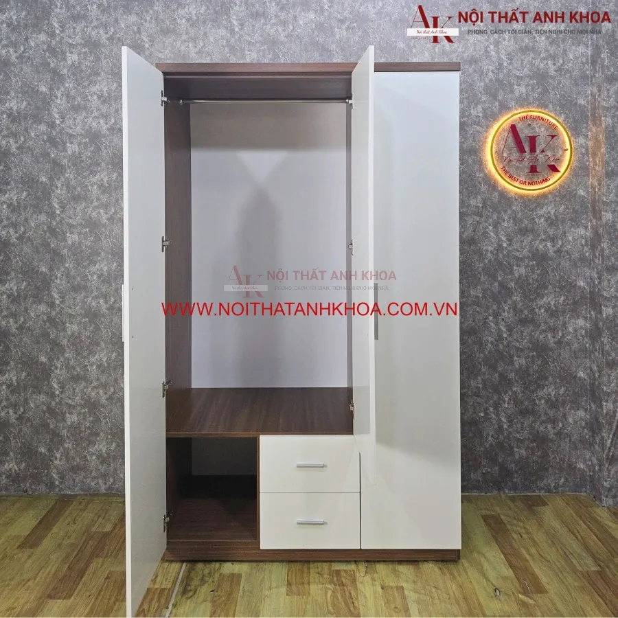 Tủ Quần Áo 3 Cánh Gỗ Công Nghiệp Mẫu Mã Đơn Giản Giá Rẻ