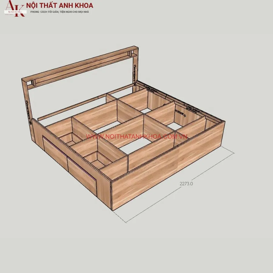 Giường Ngủ Hiện Đại Cao Cấp Gỗ Công Nghiệp Đẹp Giá Tốt