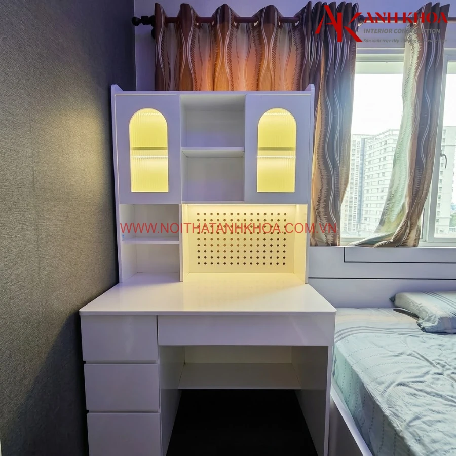 Bàn Học Kèm Giá Sách Đẹp Hiện Đại Giá Tốt