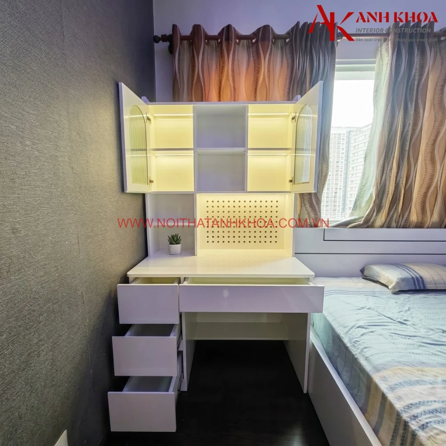 Bàn Học Kèm Giá Sách Đẹp Hiện Đại Giá Tốt