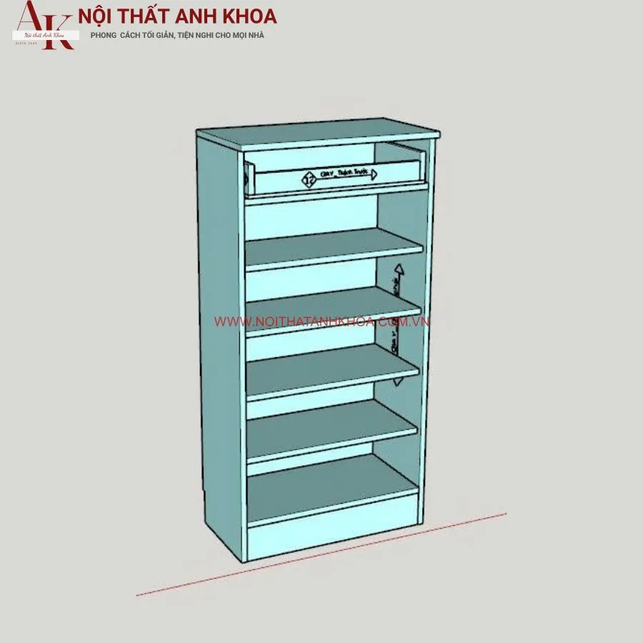 Tủ Giày Màu Trắng Gỗ Công Nghiệp Đẹp Thông Minh Giá Rẻ