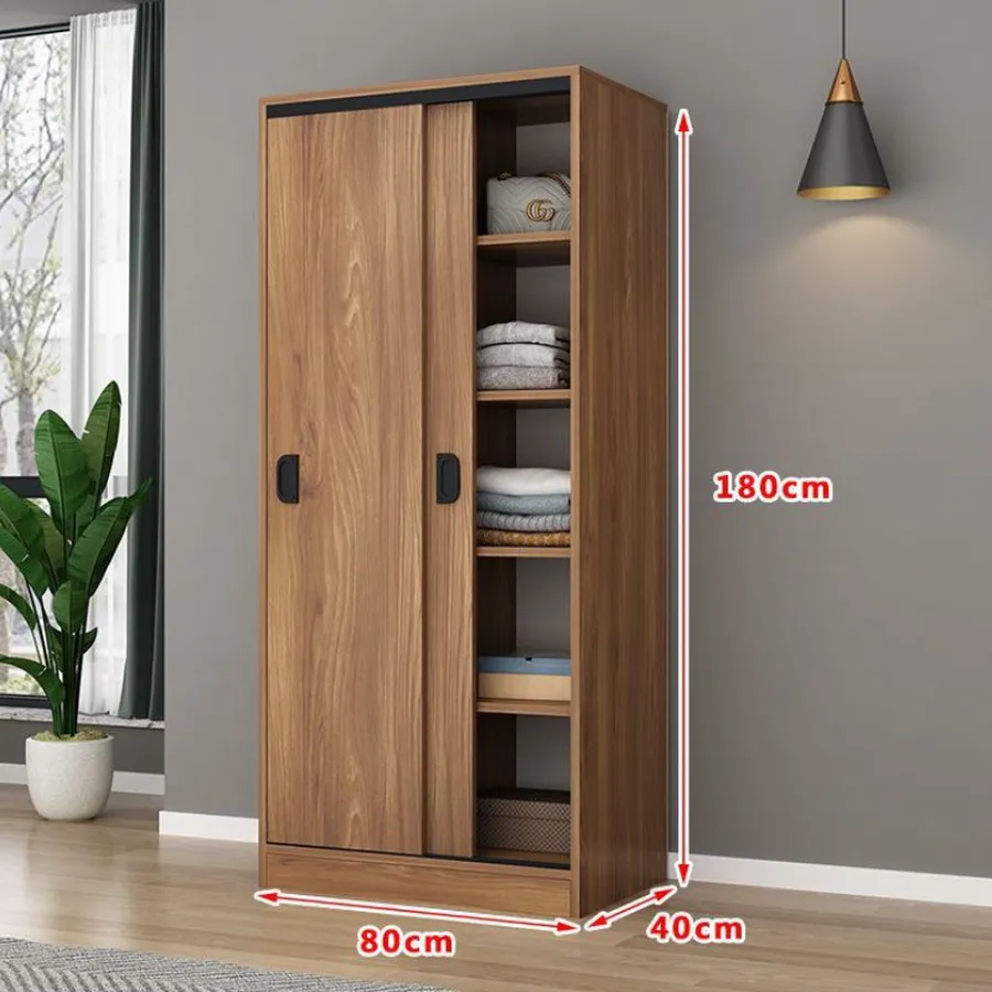 Tủ Quần Áo Cửa Lùa 2 Cánh Đơn Giản Giá Rẻ