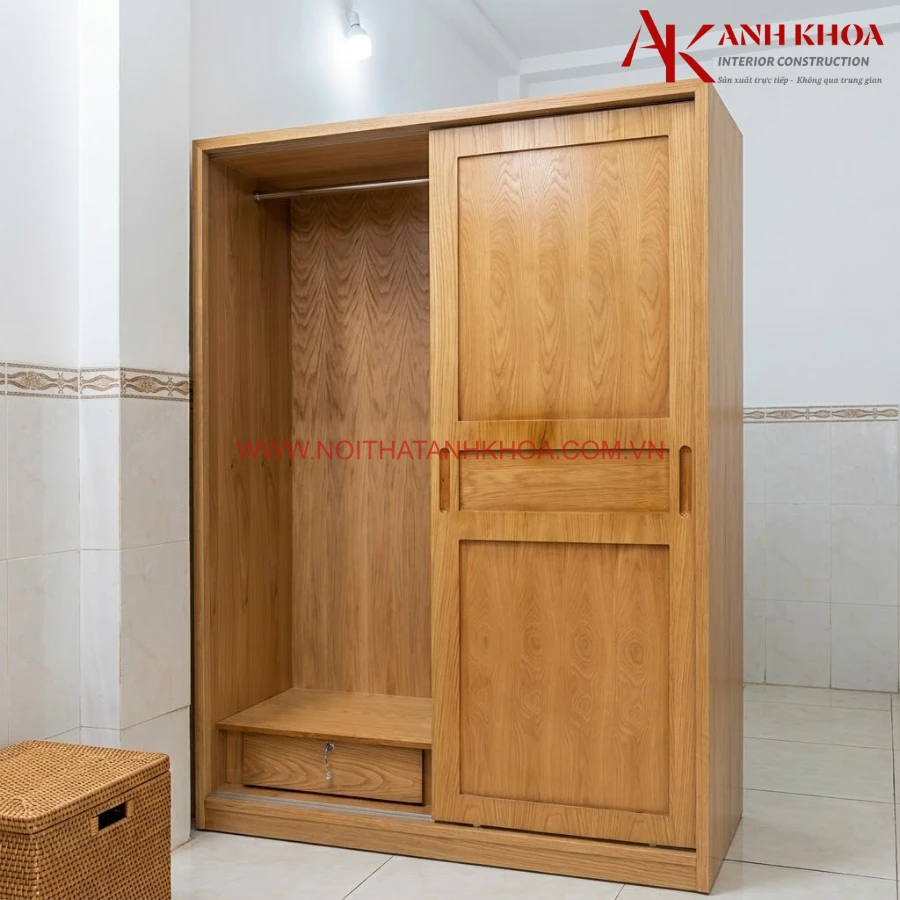 Tủ Áo Gỗ Tự Nhiên Thiết Kế Đa Năng Giá Tốt