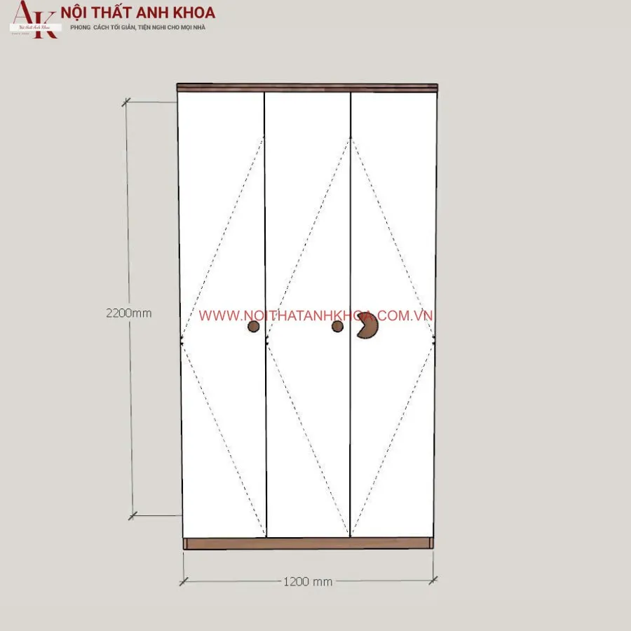 Mẫu Tủ Quần Áo Đẹp Gỗ Công Nghiệp MDF Thiết Kế Hiện Đại Phong Cách