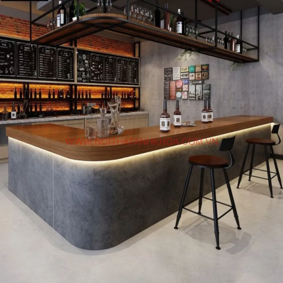 Quầy Bar Pha Chế Phong Cách Hiện Đại