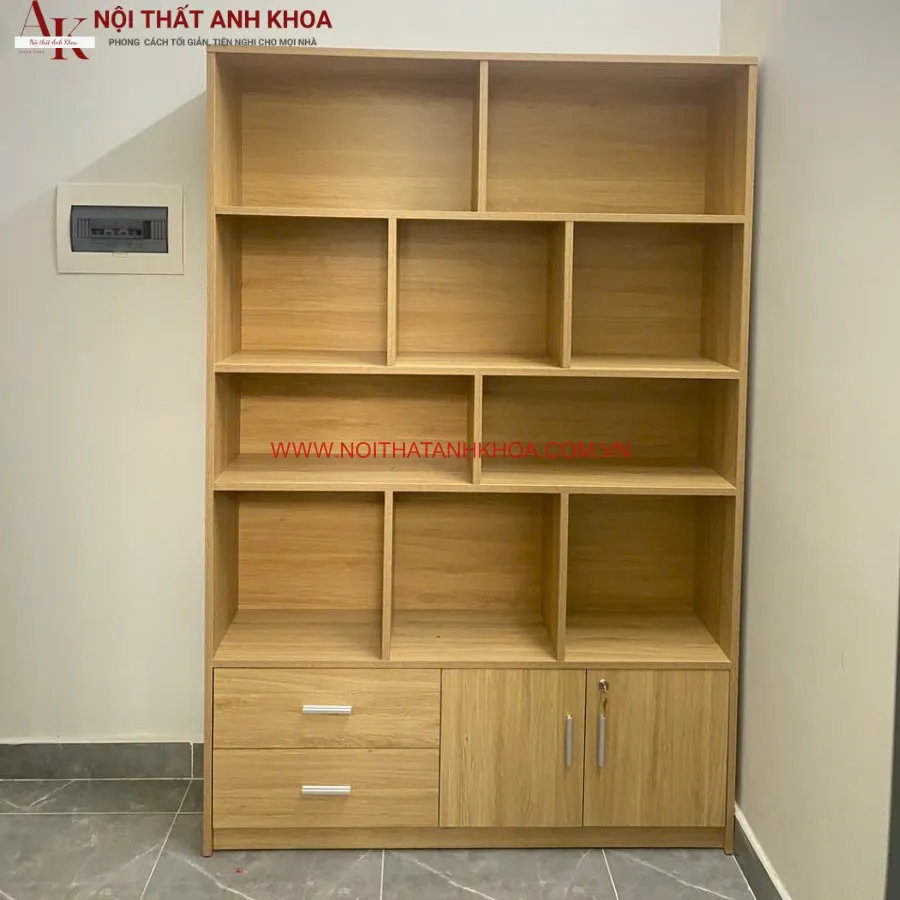 Kệ Sách Đẹp Gỗ Công Nghiệp MDF Phủ Melamine Đẹp Hiện Đại