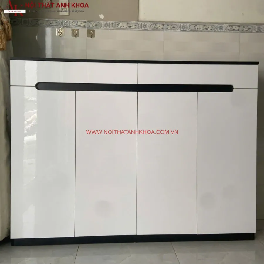 Tủ Giày Gỗ Công Nghiệp Kết Hợp Cánh Acrylic Cao Cấp Sang Trọng