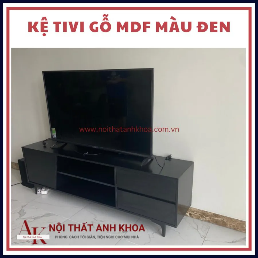 Mẫu Tủ Kệ Tivi Phòng Khách Gỗ MDF Cao Cấp Đẹp Hiện Đại