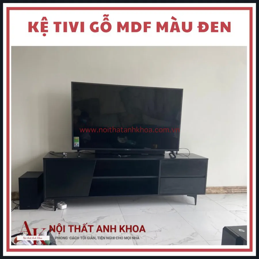 Mẫu Tủ Kệ Tivi Phòng Khách Gỗ MDF Cao Cấp Đẹp Hiện Đại