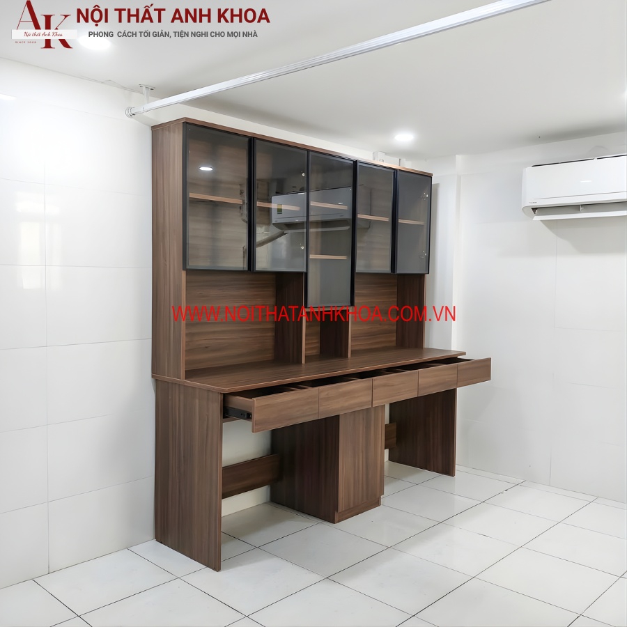 Bàn Học 2 Bé Gỗ Công Nghiệp Hiện Đại