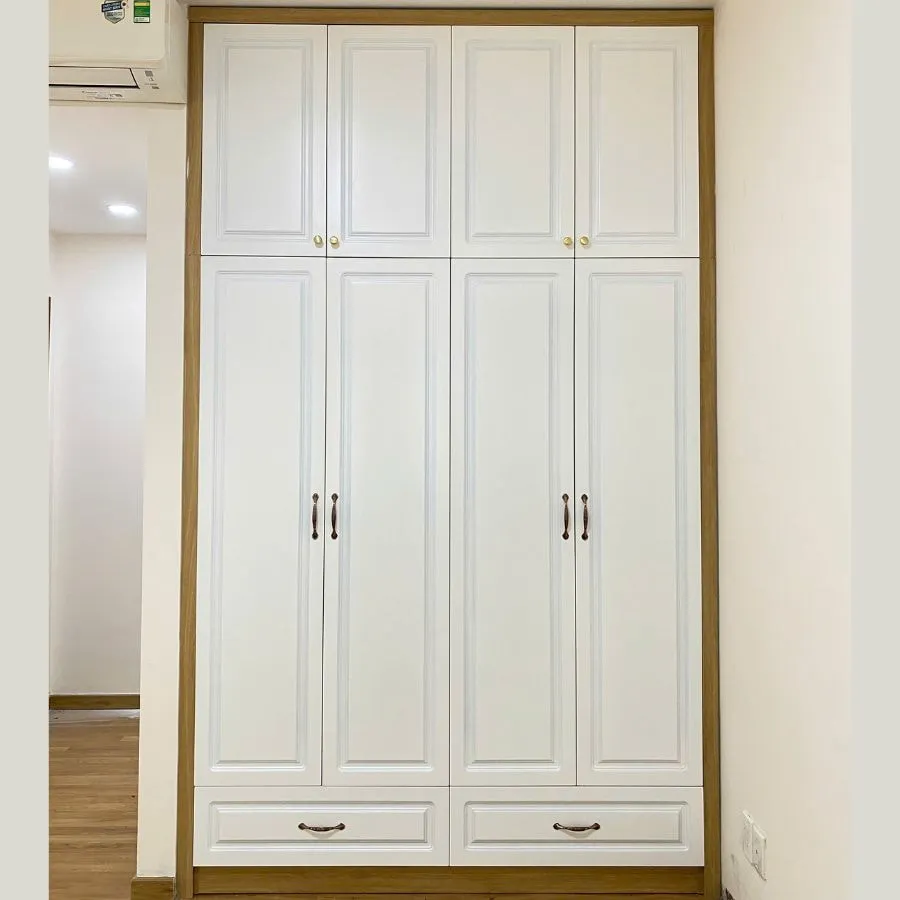 Tủ Quần Áo Âm Tường Kịch Trần Gỗ Công Nghiệp