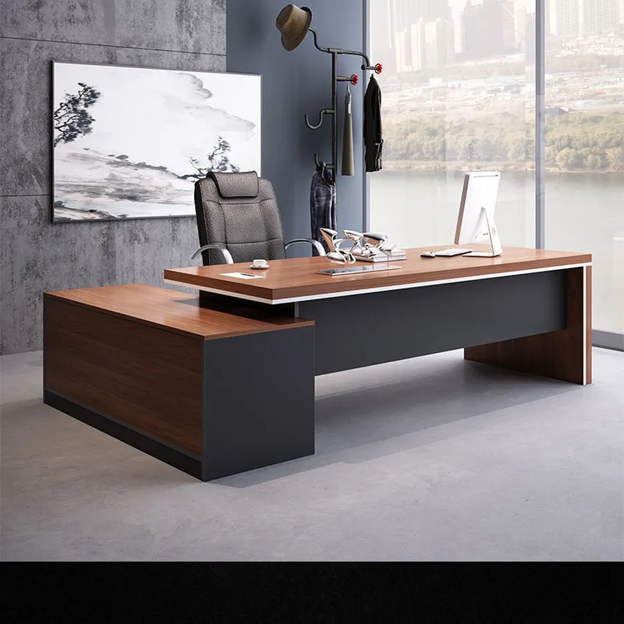 Bàn Giám Đốc Gỗ MDF Thiết Kế Sang Trọng