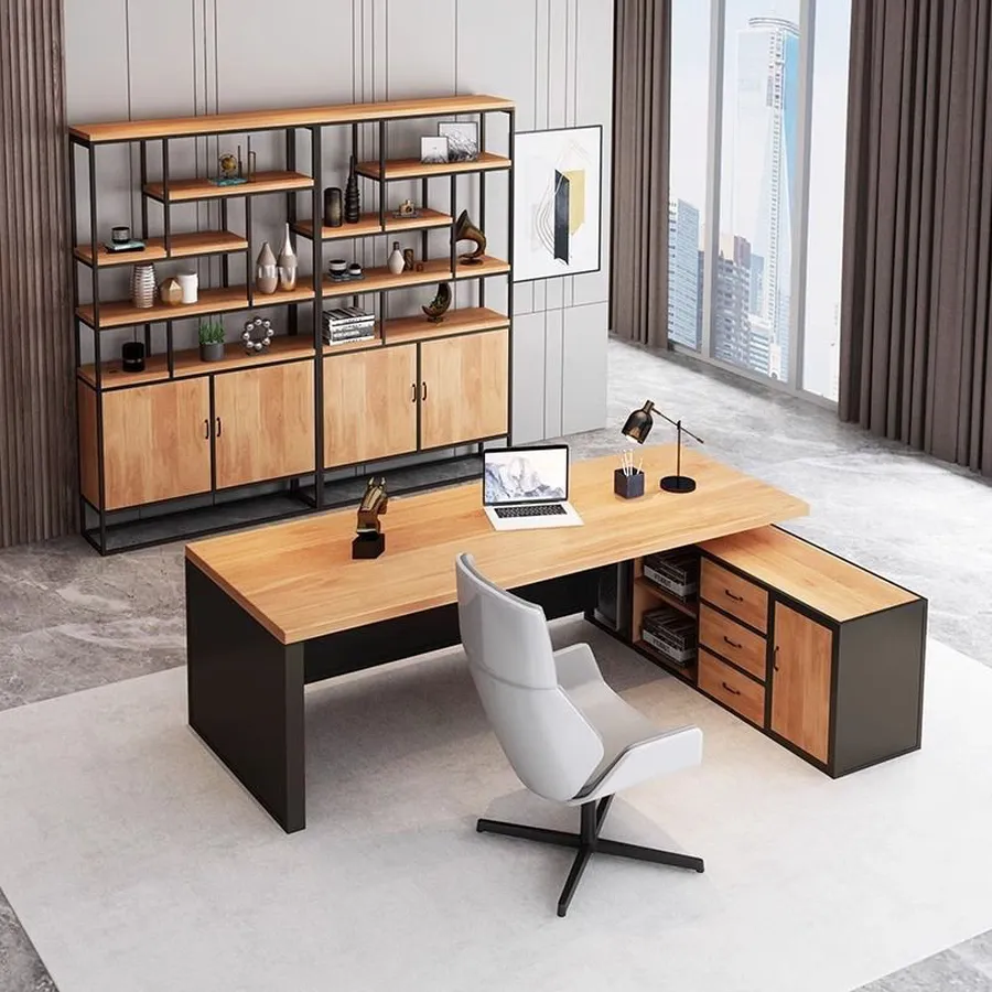 Bàn Giám Đốc Văn Phòng Gỗ MDF Hiện Đại Giá Tốt