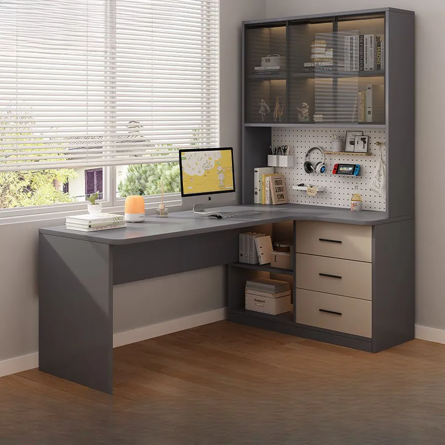 Bàn Làm Việc Kết Hợp Kệ Sách Đẹp Tiện Lợi