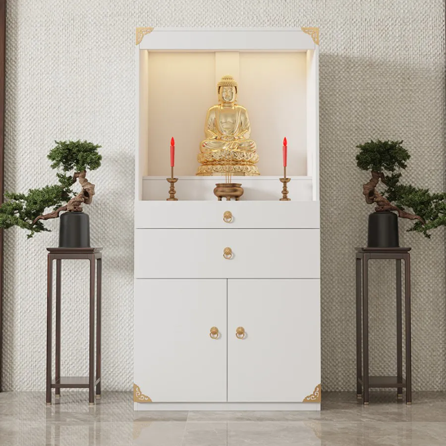 Bàn Thờ Gỗ Công Nghiệp Chống Ẩm Màu Trắng Giá Rẻ