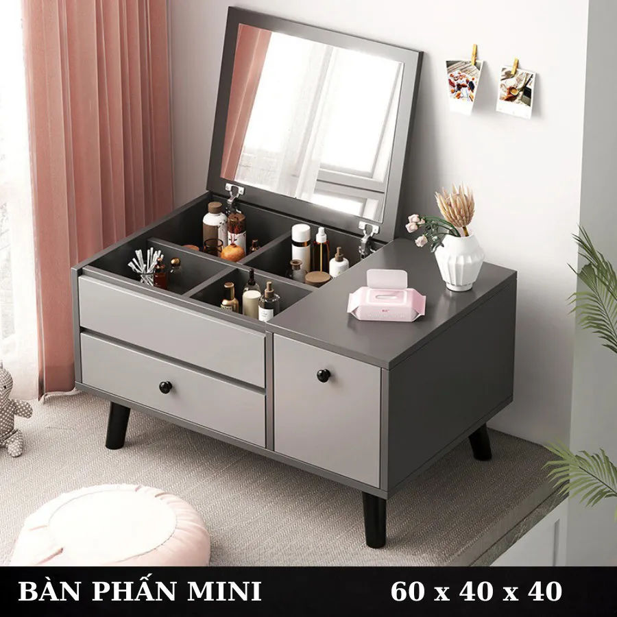 Bàn Trang Điểm Bệt Mini Gỗ Công Nghiệp Đẹp Giá Rẻ